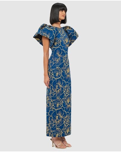 Leo Lin Lucinda Dress - Marine Blue photo 4