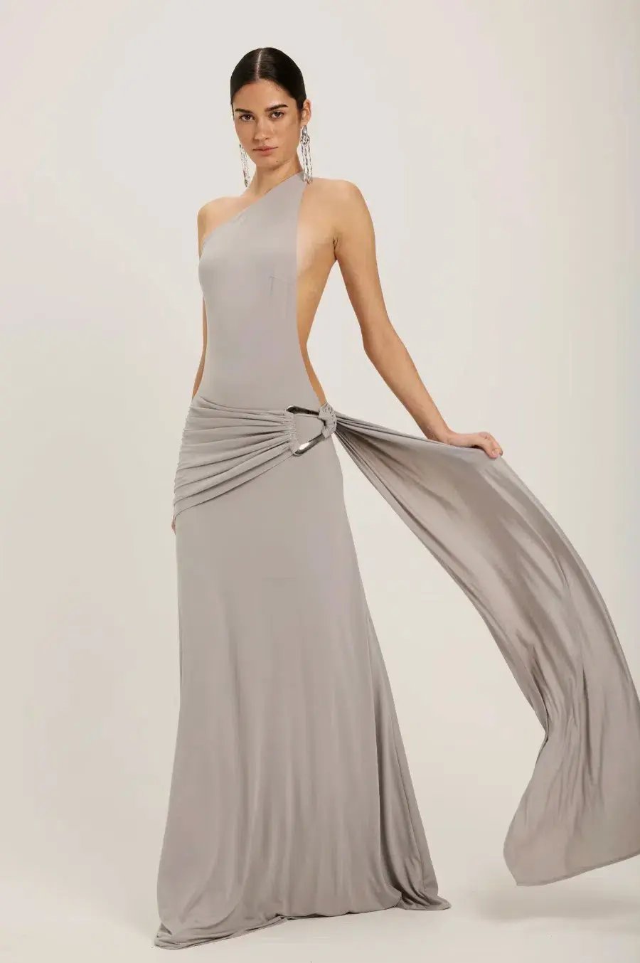 Ance Gria Gaia Gown Silver Grey - size XS photo 5
