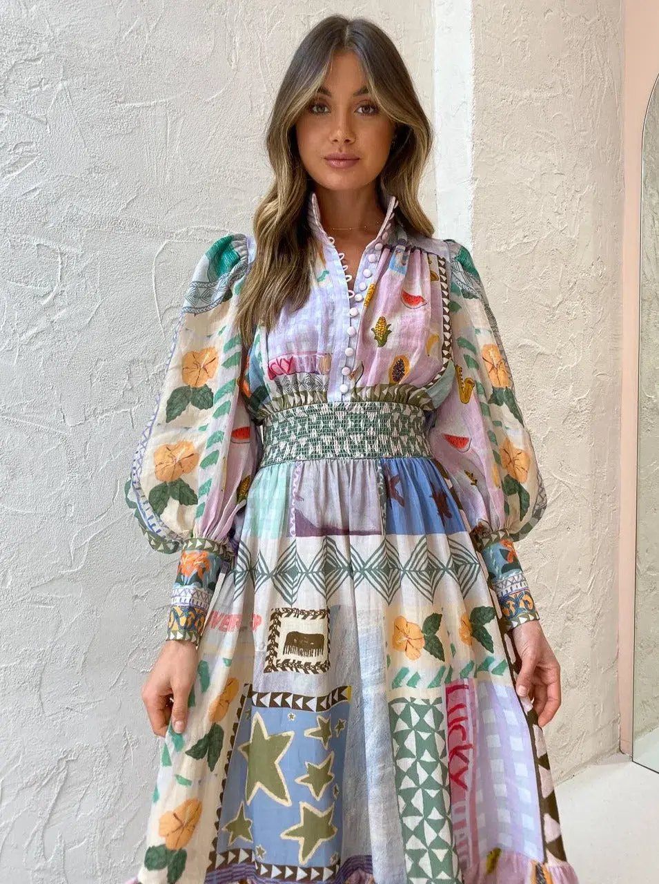 Alemais Emma Gale Shirt Dress Print Size 8 photo 5