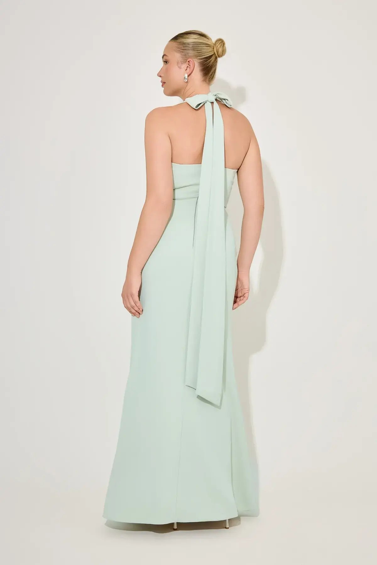 Mint Halter Maxi Dress photo 4