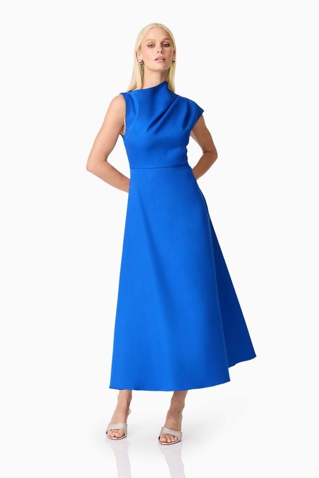 Elliatt Rafaela Midi Dress - Blue photo 2