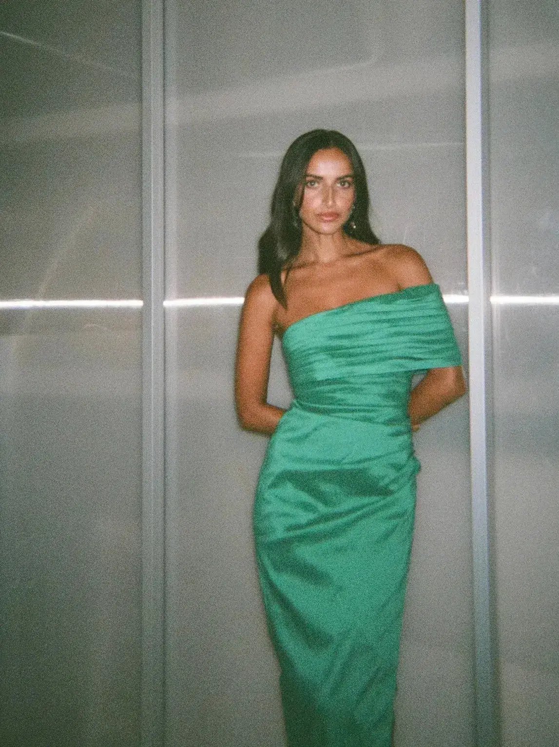 Sheike Giselle Gown Jade Green Size 10 photo 5