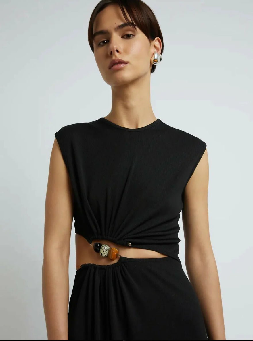Christopher Esber Ruched Quartz Abacus Dress photo 4