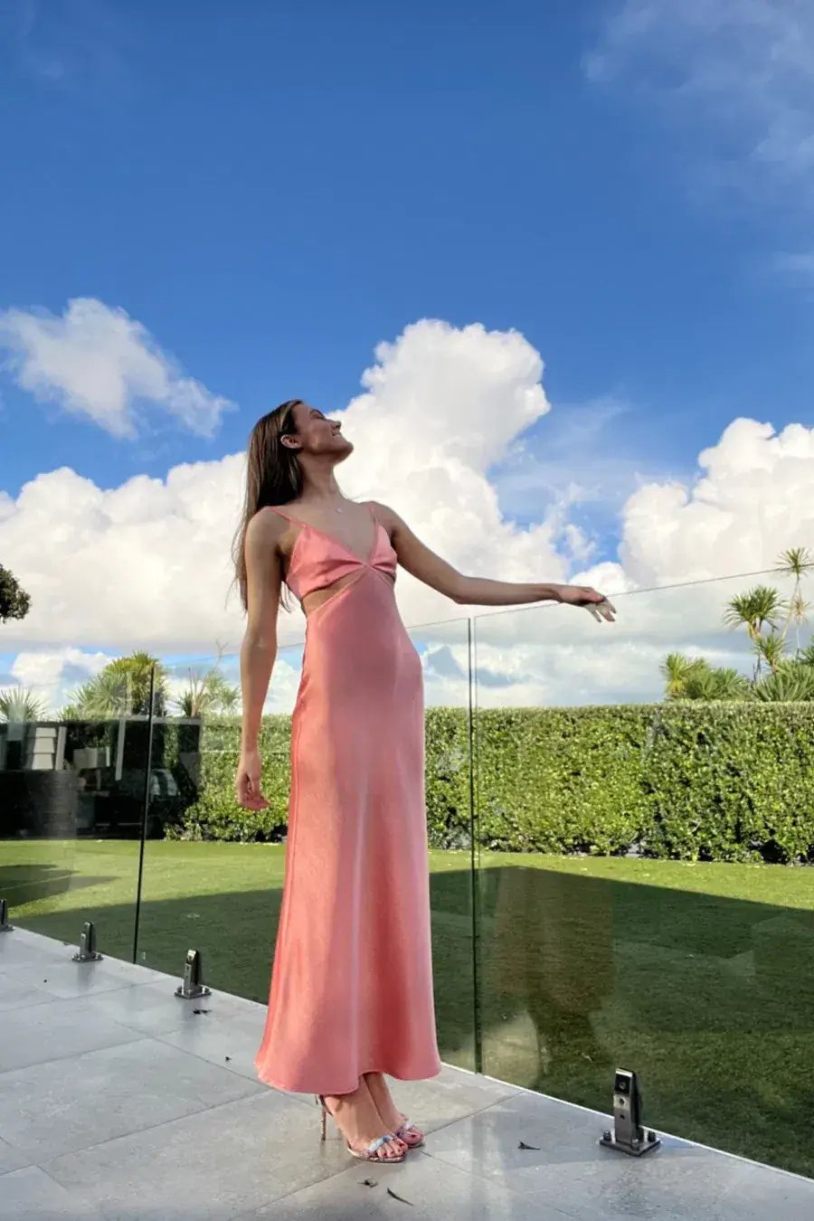 Bec & Bridge Veronique Dress Coral Size AU 8 photo 6