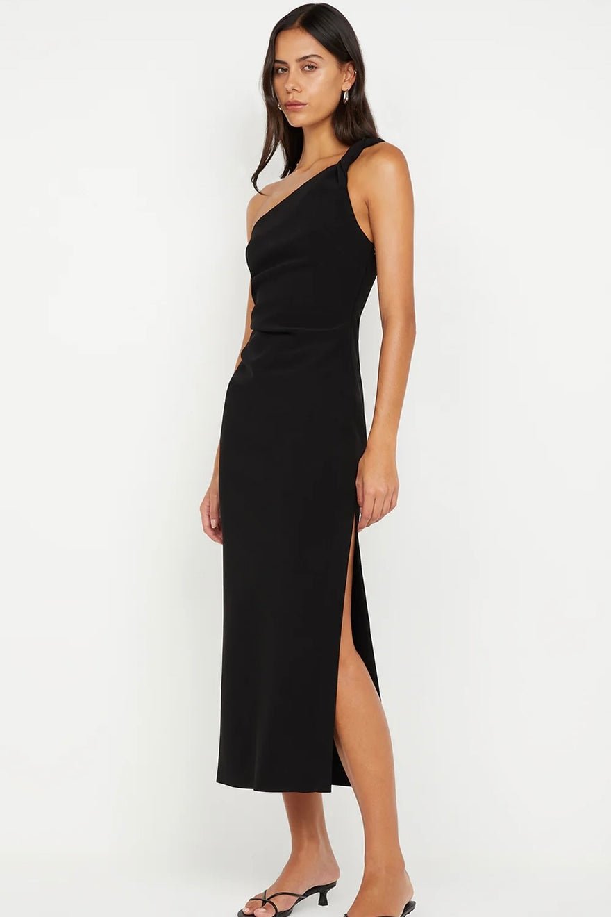 Bec & Bridge Ariven Asym Midi Dress - Black photo 4