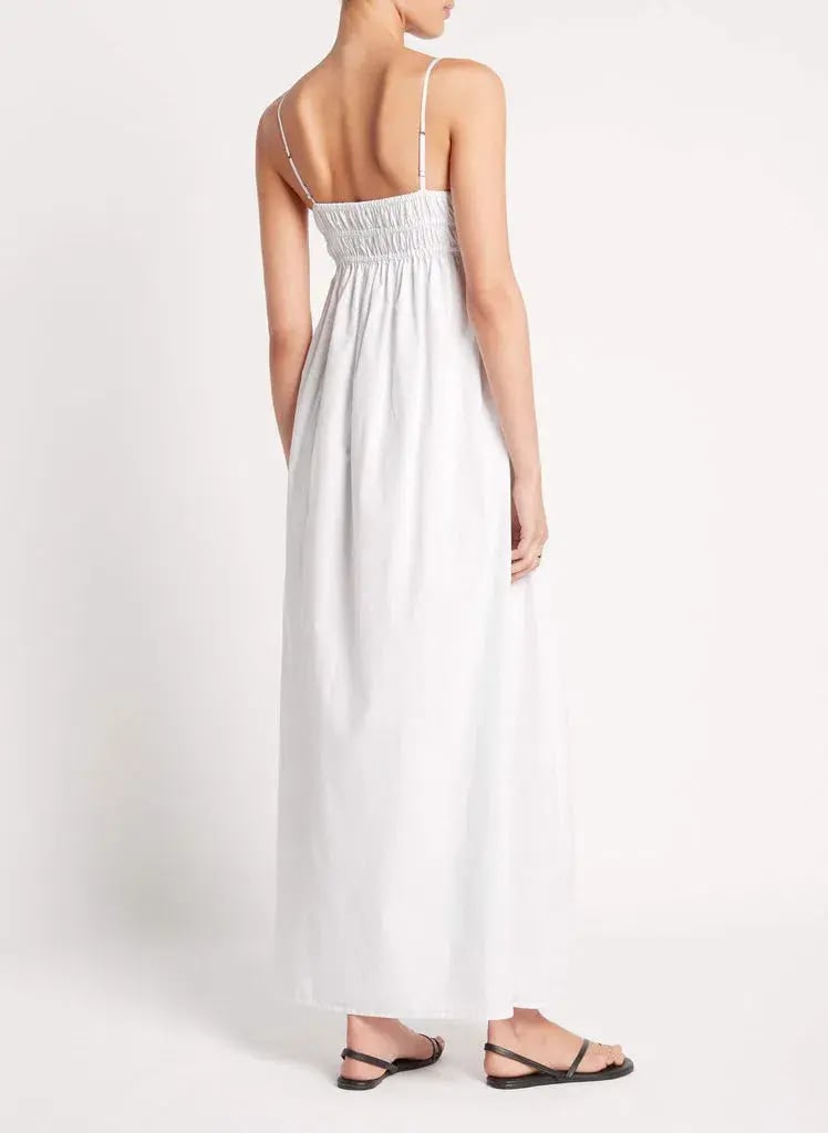 Faithfull the Brand Urtica Maxi Dress White Size 10 photo 3
