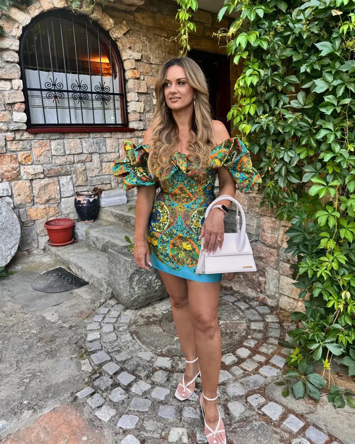 Alemais Sofie Off Shoulder Mini Dress In Multi Size 12 photo 6