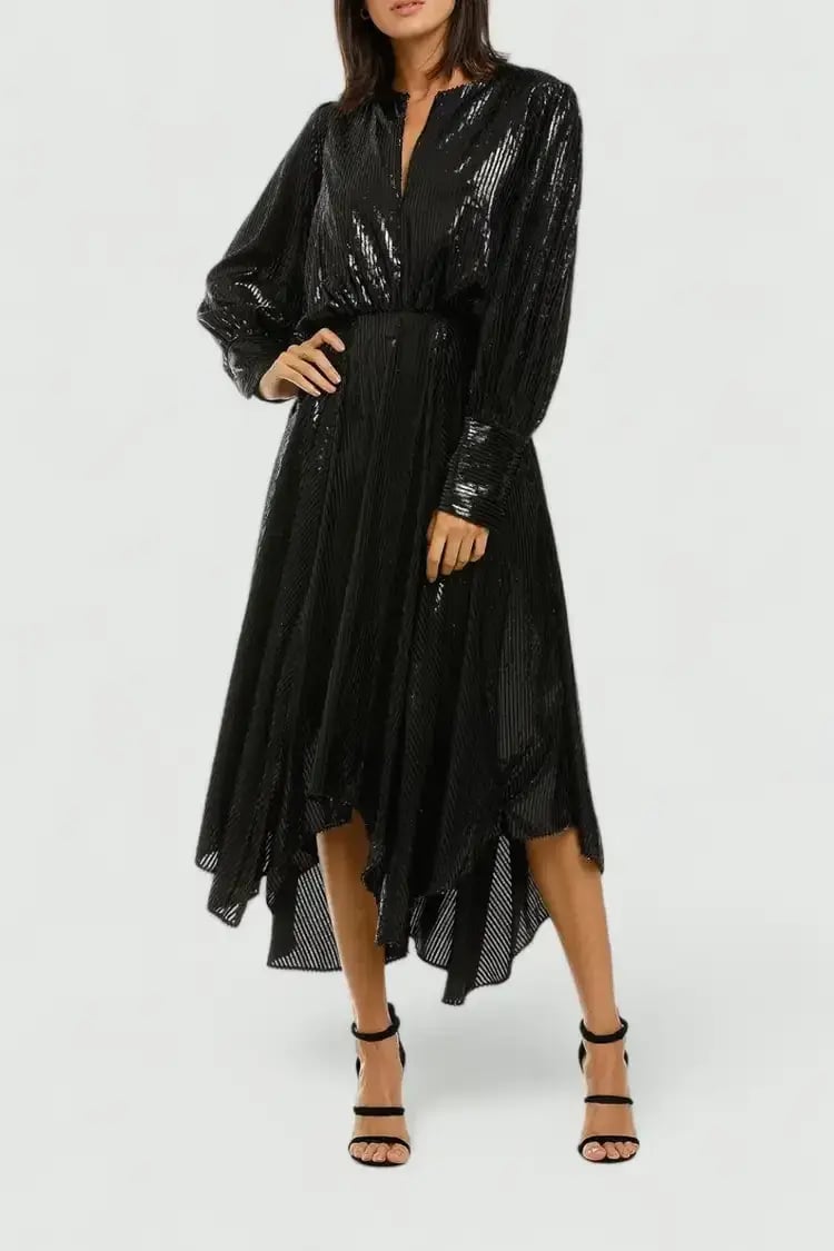Camilla and Marc Emelie Waisted Dress in Black Size 12 photo 4