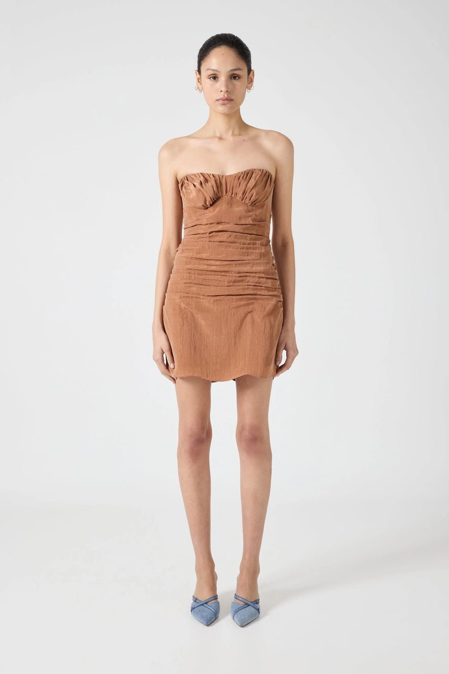 Third Form Eclipse Mini Dress - Rust photo 3