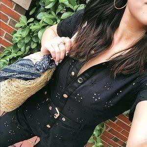 For Love and Lemons Spring Eyelet Jumpsuit size 8 photo 3