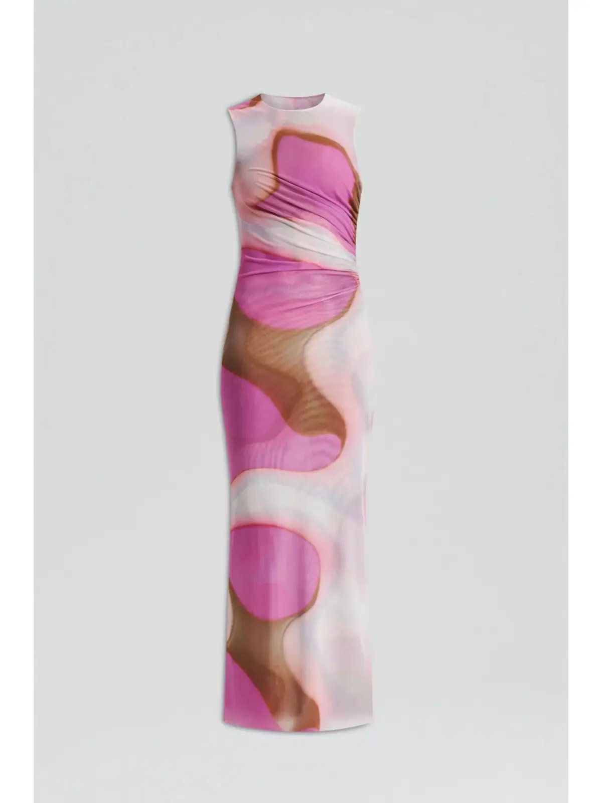 Scanlan Theodore Italian Watercolour Print Dress Pink Tan Size AU 10 photo 5