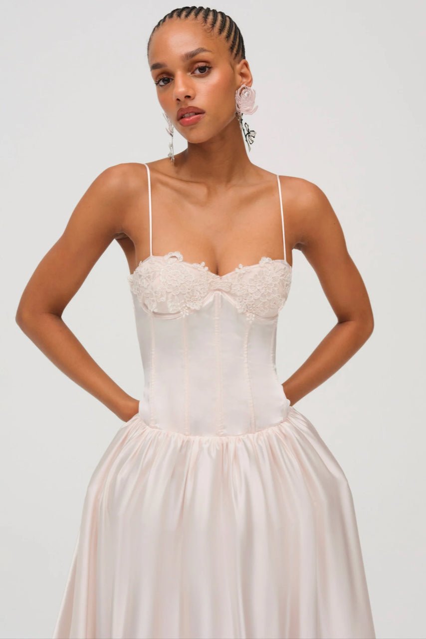 FOR LOVE & LEMONS NARA GOWN - PINK photo 2