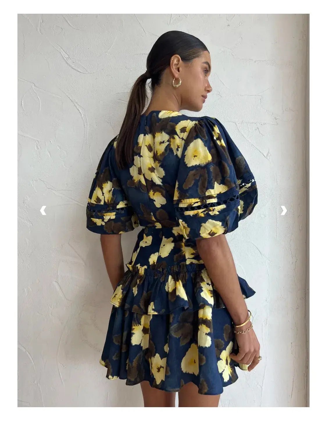 Acler Clovelly mini dress navy size 10 photo 3