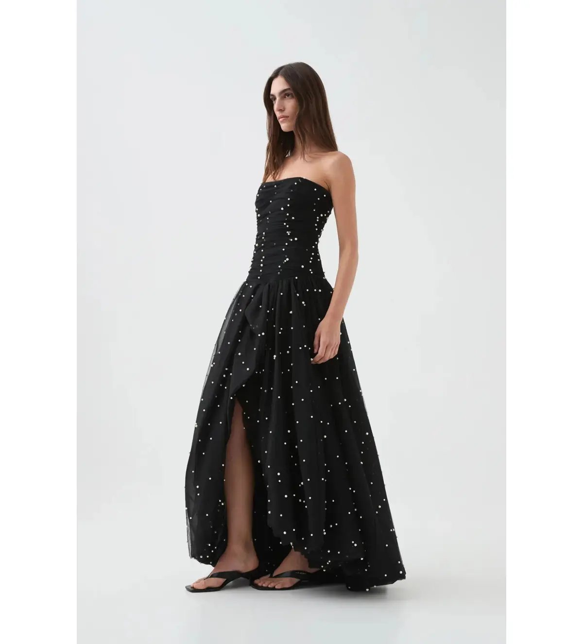 Aje Juniper Gown in Black Size L / AU 12 photo 3