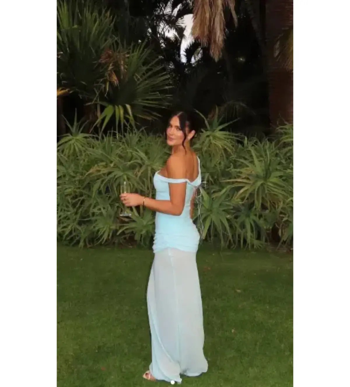 Natalie Rolt Cadence Gown in Blue Size 8 photo 2