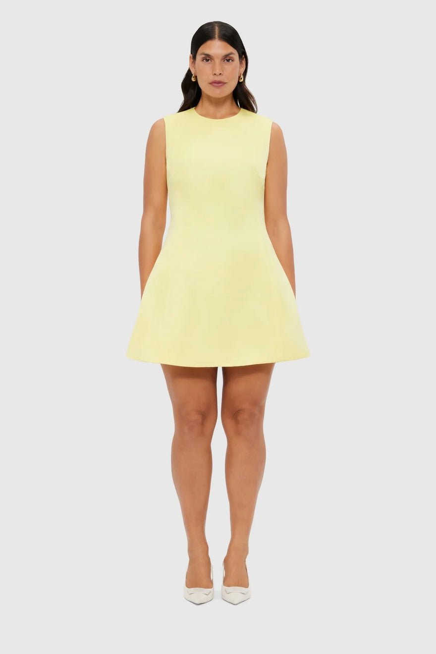 Leo Lin Chloe Sleeveless Mini Dress - Sorbet Yellow photo 3