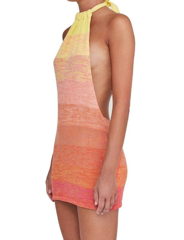 Bamba Swim Bounty Dress | Sunset Orange | Size Small photo 3