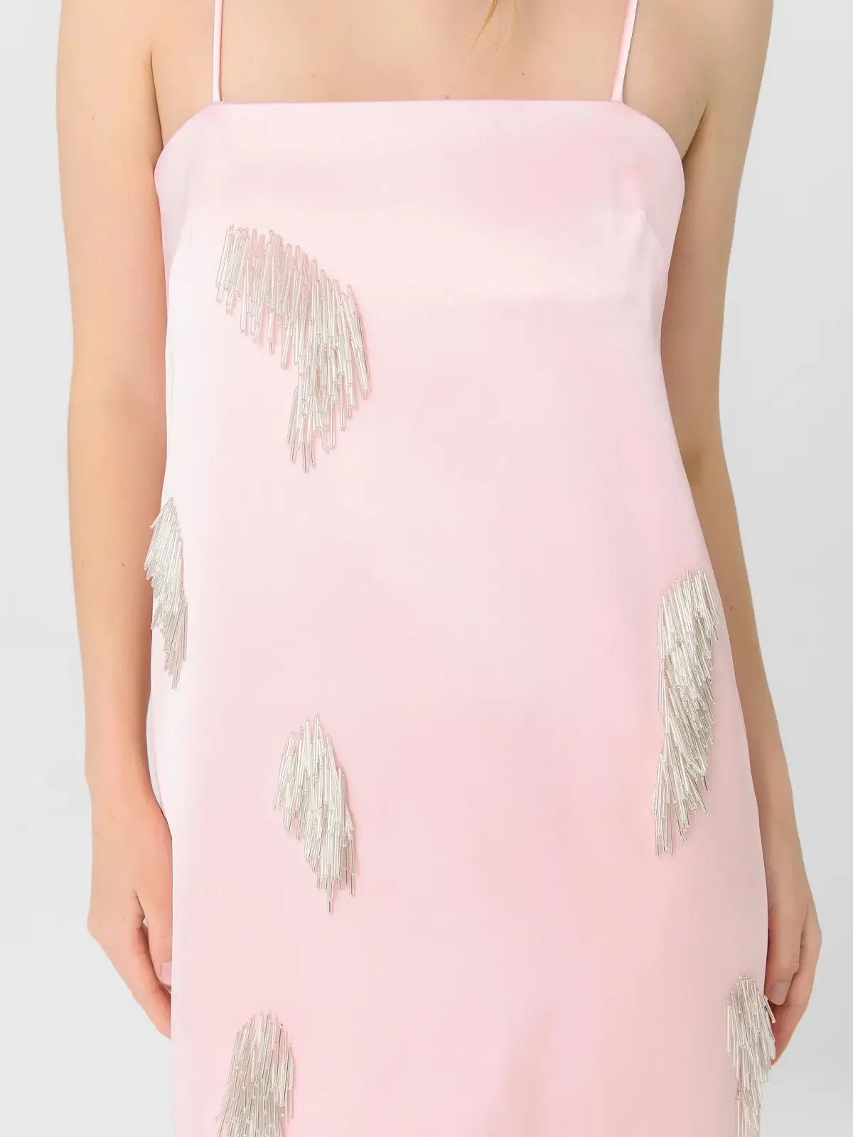 ALEMAIS Cindy Embellished Slip Dress Pink 8 photo 11