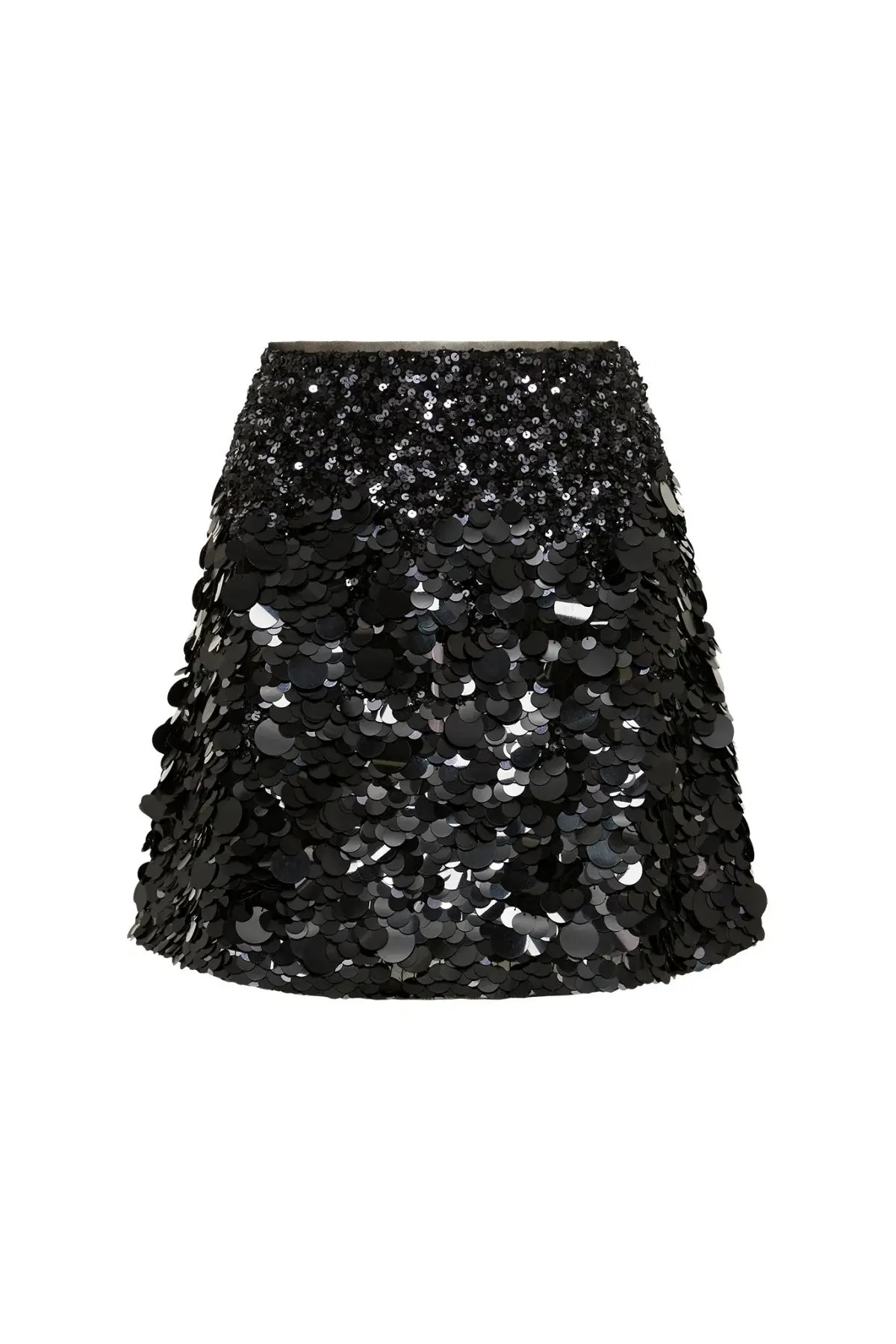 Aje Celeste Sequin Shell Top & Cherie Sequin Mini Skirt Set Black Size 12 photo 6