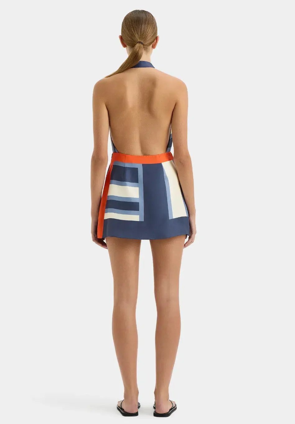 Sir the Label Dazed Wrap Halter Mini Dress Studio Print Size 0 / AU 6 photo 3