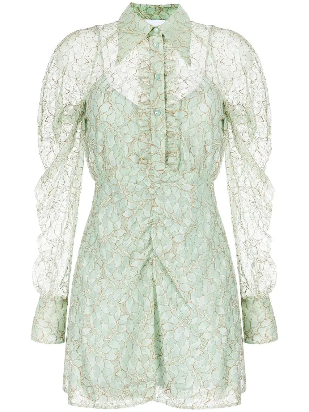 Alice McCall Moon Landing Mini Dress Lime Cream Size 12 photo 2