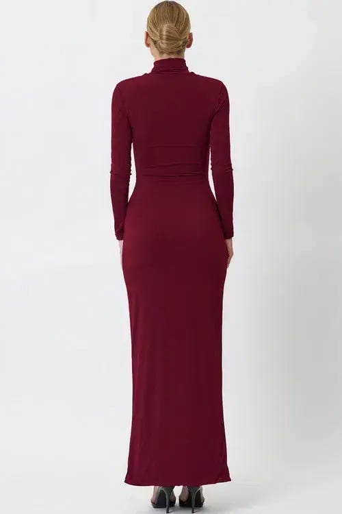 Bianca & Bridgett Layla Midi Dress Bordeaux Size AU 8 photo 4