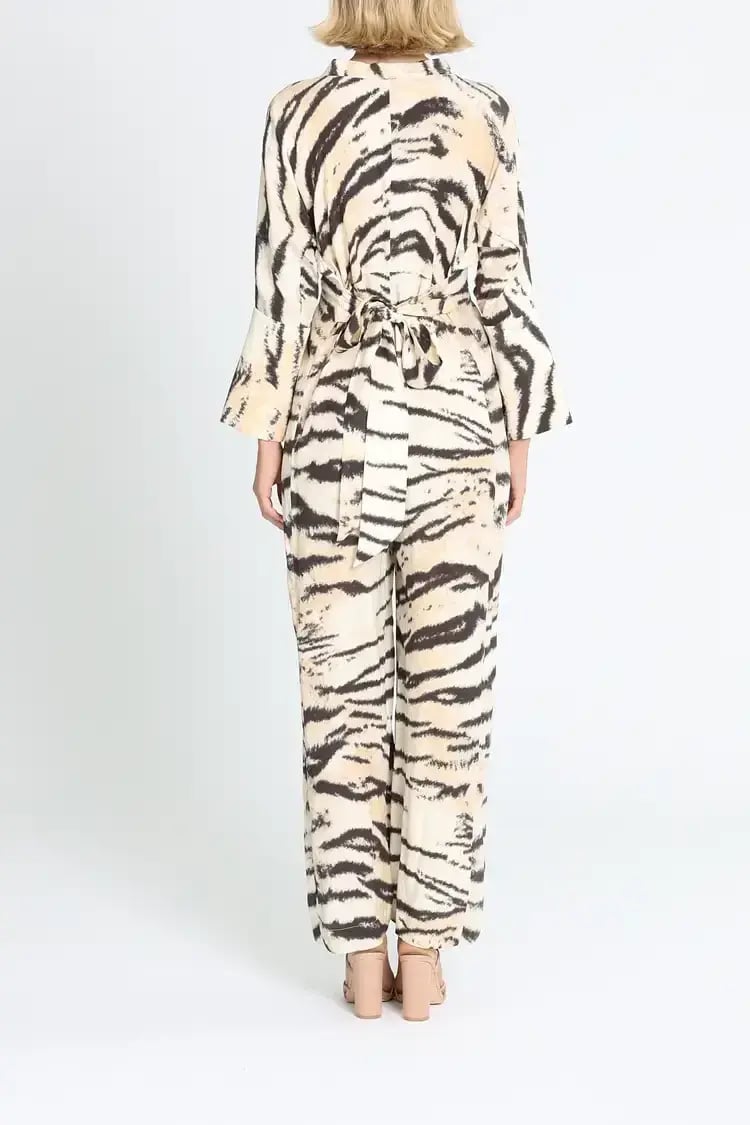 KITX Zebra Jumpsuit Animal Print Size 10 photo 3
