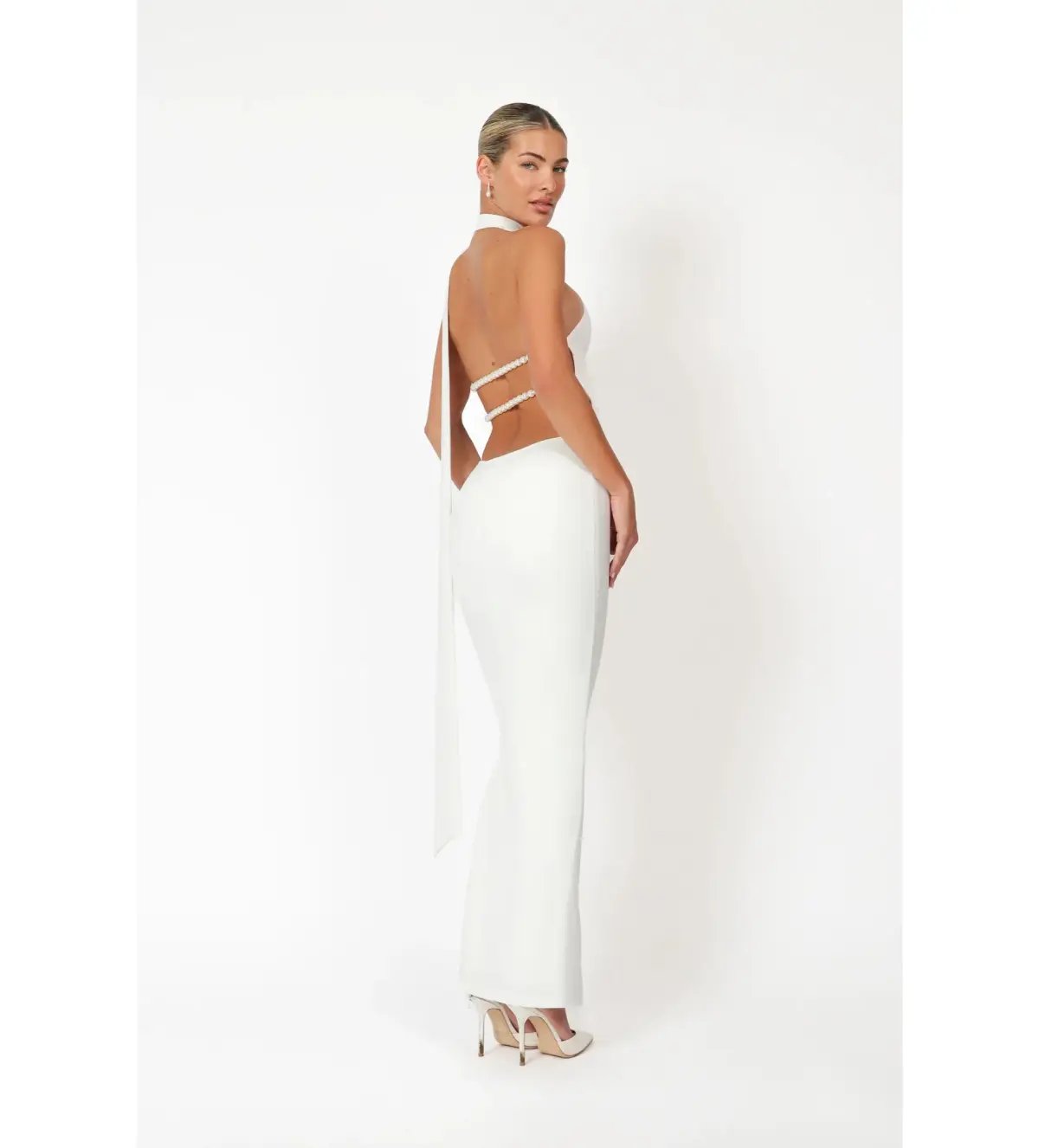 Khanums Kara Maxi Dress Ivory Size S/AU 8 photo 3