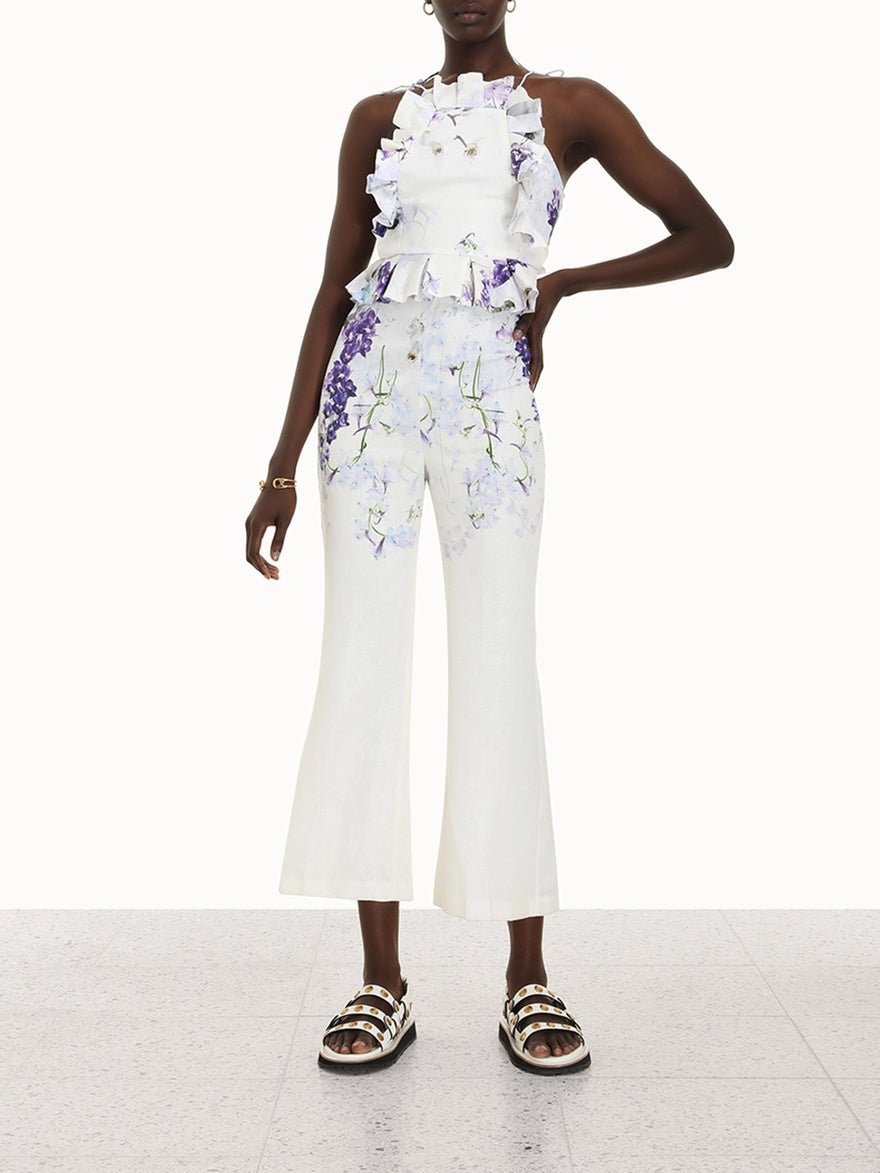 Zimmermann Pinafore White Floral Jumpsuit photo 3