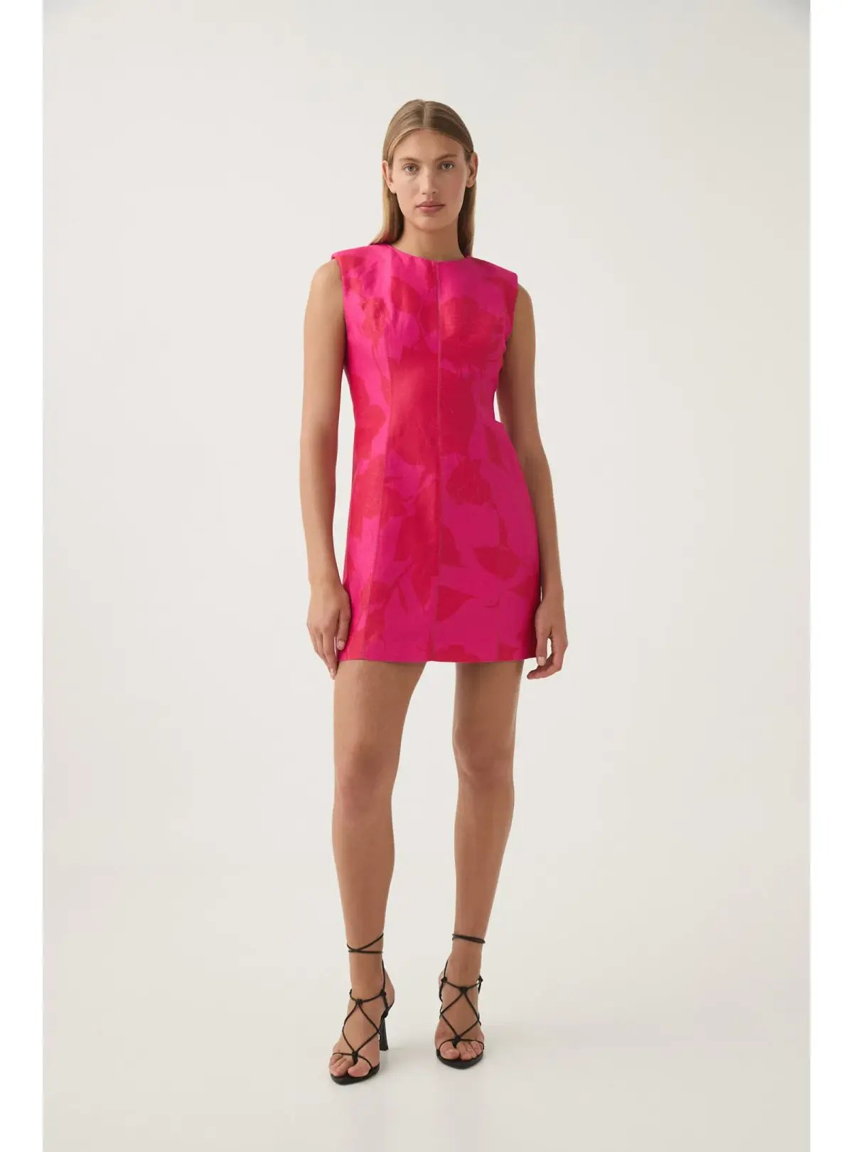 Aje Cove Pendant Mini Dress Florescent Rose Size AU 10 photo 2