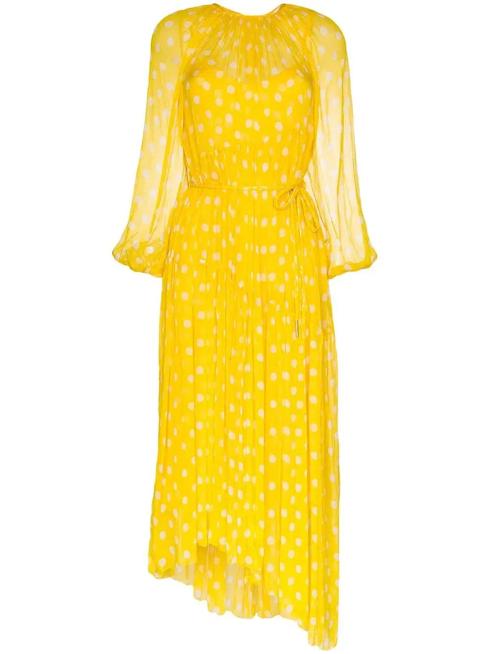 Zimmermann Brightside Swing Maxi Dress Yellow Size 8 photo 3