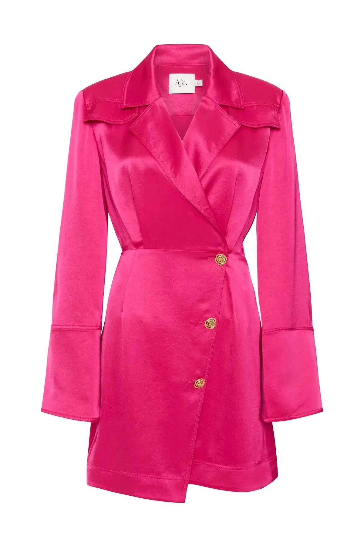 Aje Echo Mini Shirt Dress Pink Size AU 14 photo 4