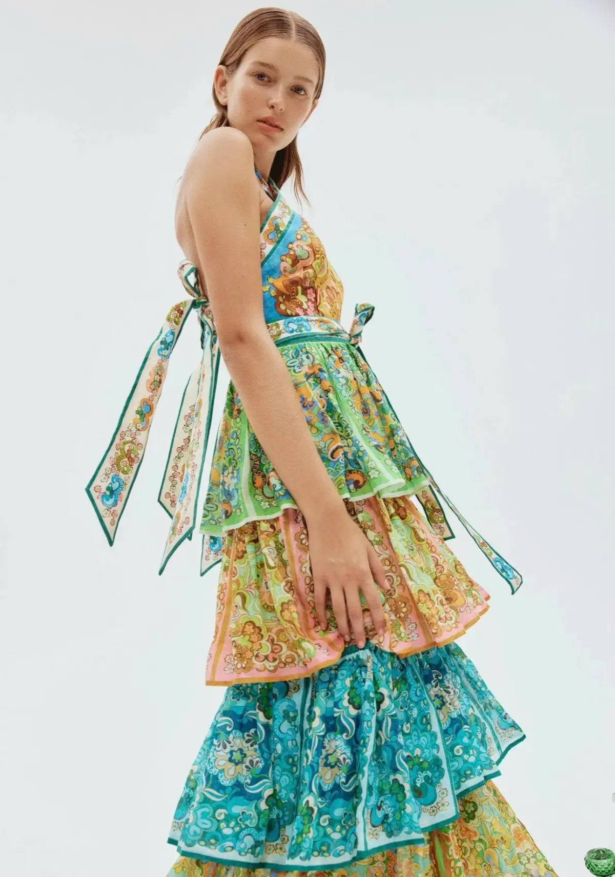 Alemais    Dreamer Halter Tier Dress   Size 10 photo 4