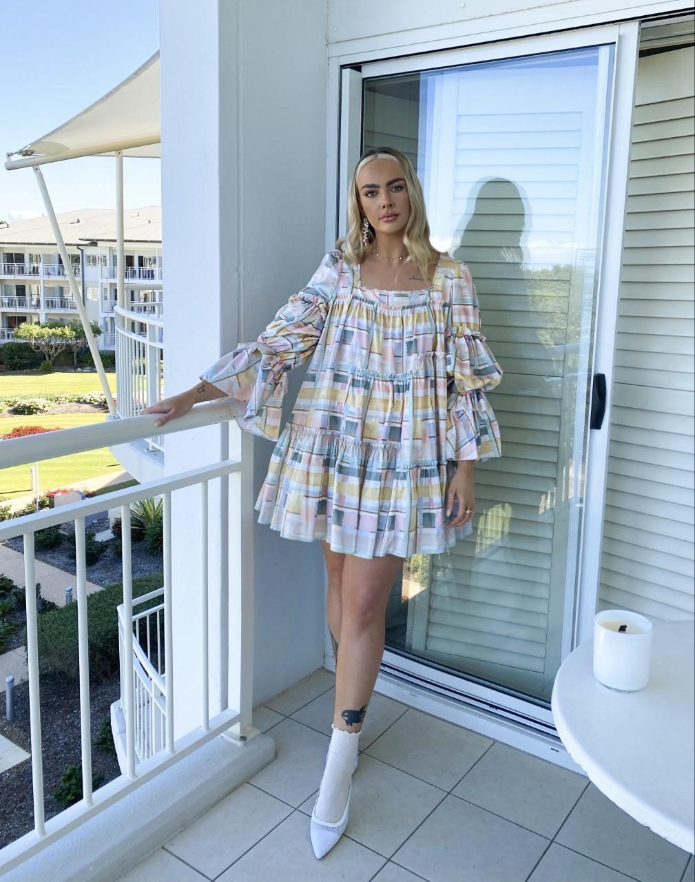 Aje L'Espirit Mini Dress Print Size 14 photo 3
