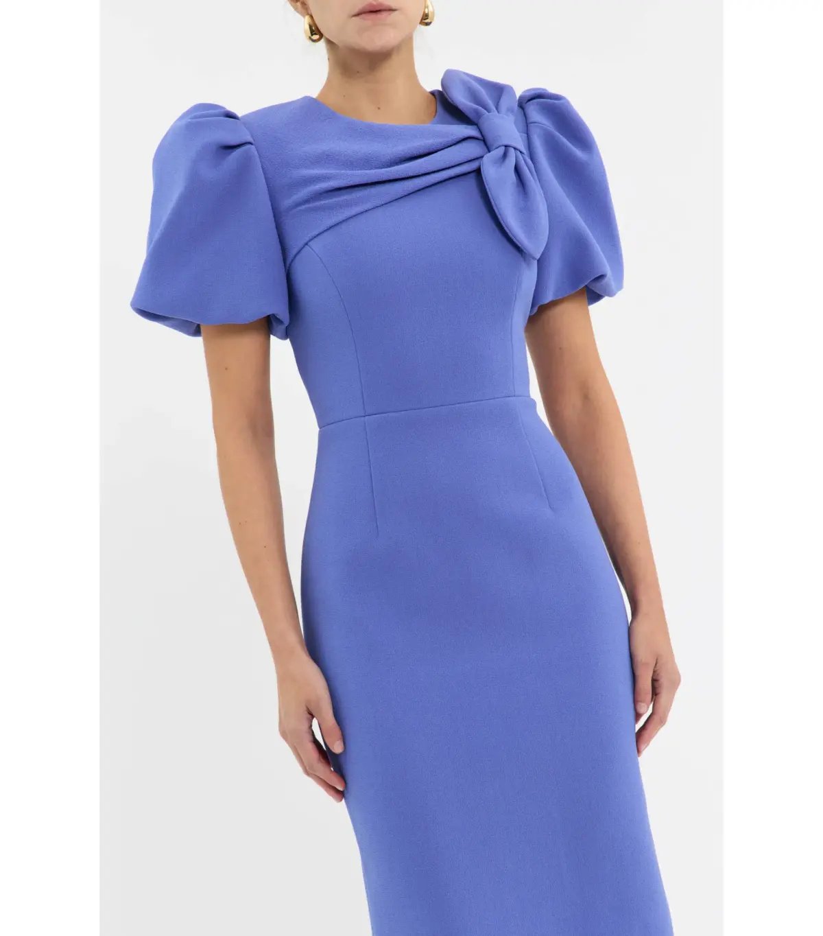 Rebecca Vallance Violetta Midi Dress in Periwinkle Blue Size AU 10 photo 4