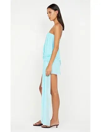 Bec Bridge DANKA STRAPLESS MINI DRESS Turquoise Size 10 photo 4