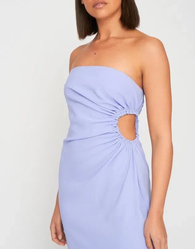 Selena Strapless Dress Purple Size 10 photo 3