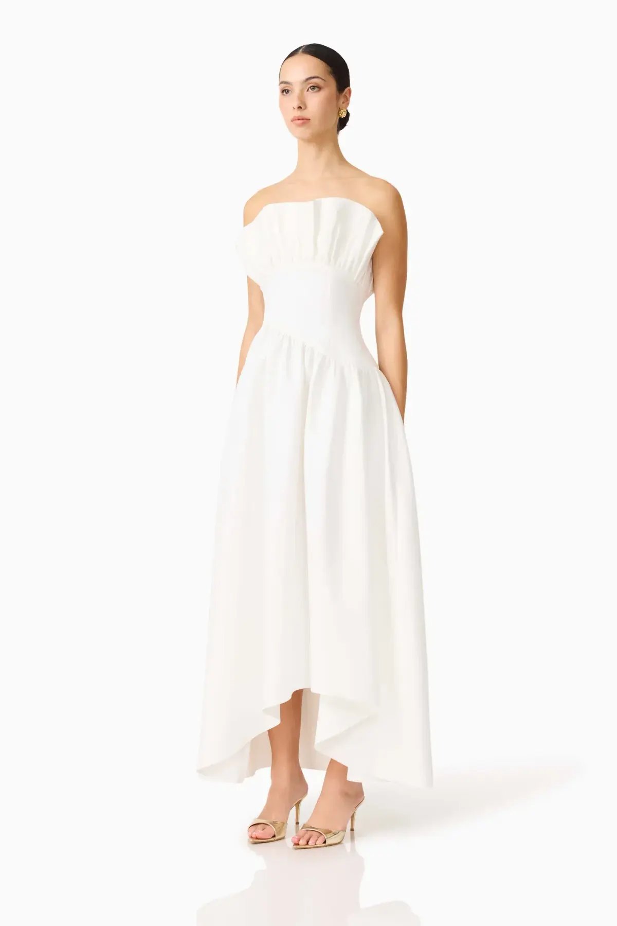 Elliatt Laurel Sleeveless Maxi Dress White Size L / Au 12 photo 2