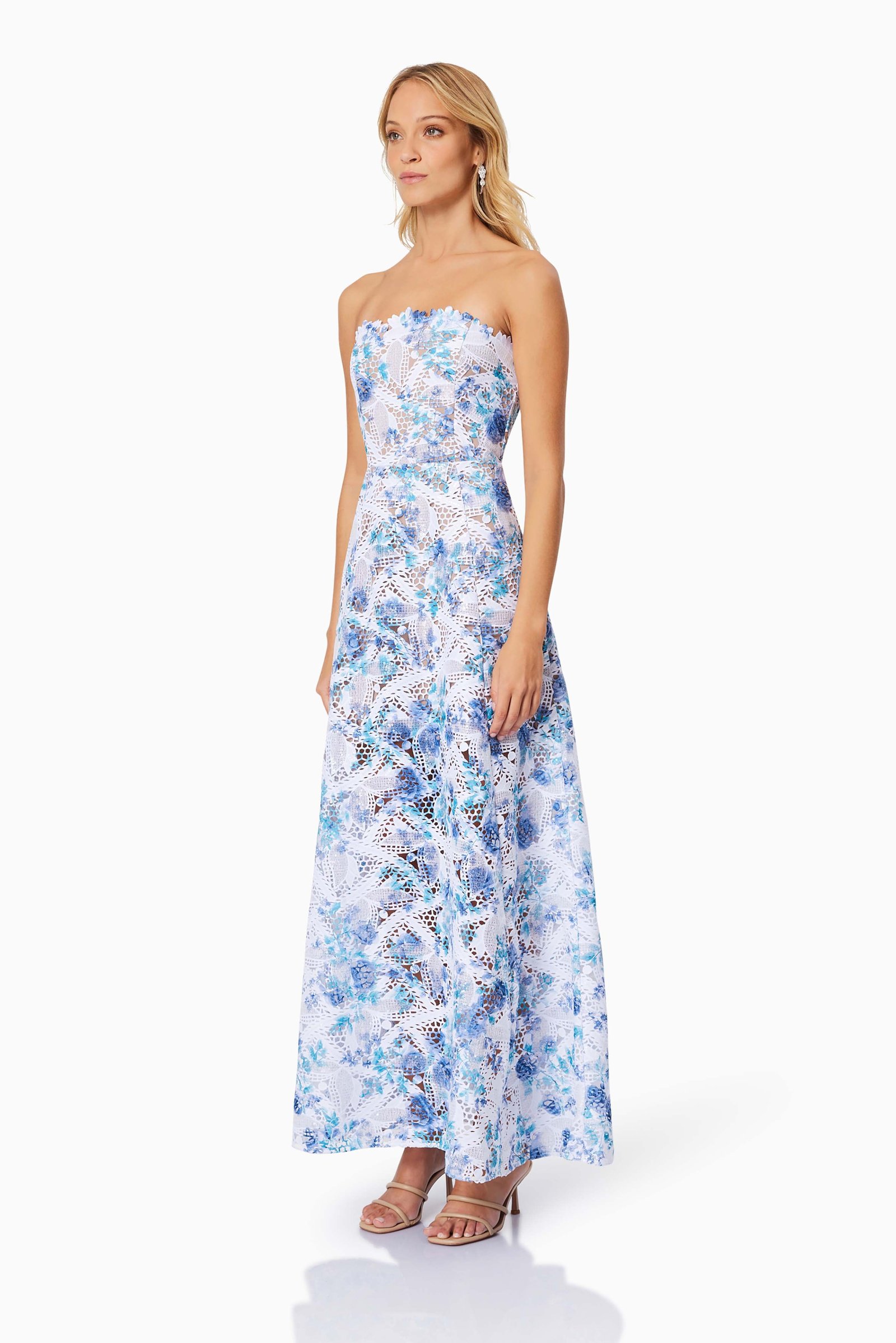 ELLIATT SAVANNAH MAXI DRESS - BLUE MULTI photo 6