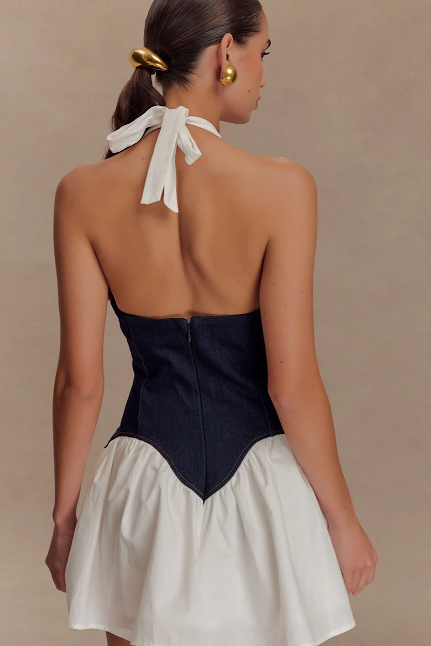 Meshki Merlyn Denim Mini Dress photo 4