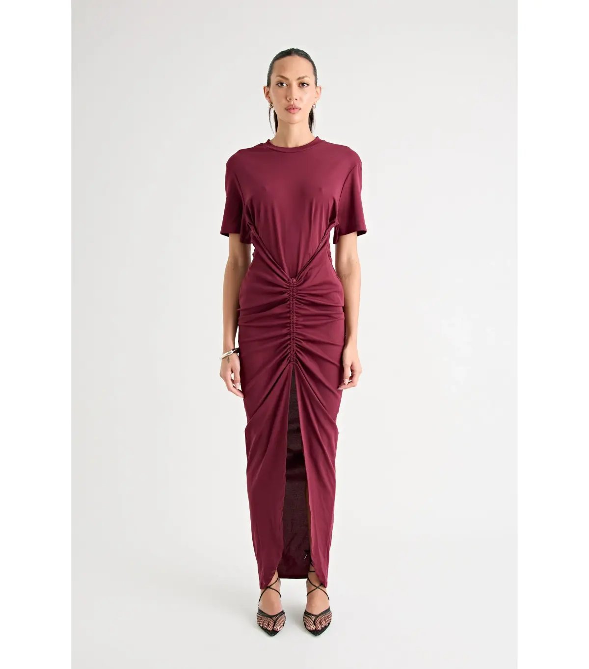 Pfeiffer Niko Maxi Dress in Burgundy Size AU 8 photo 3