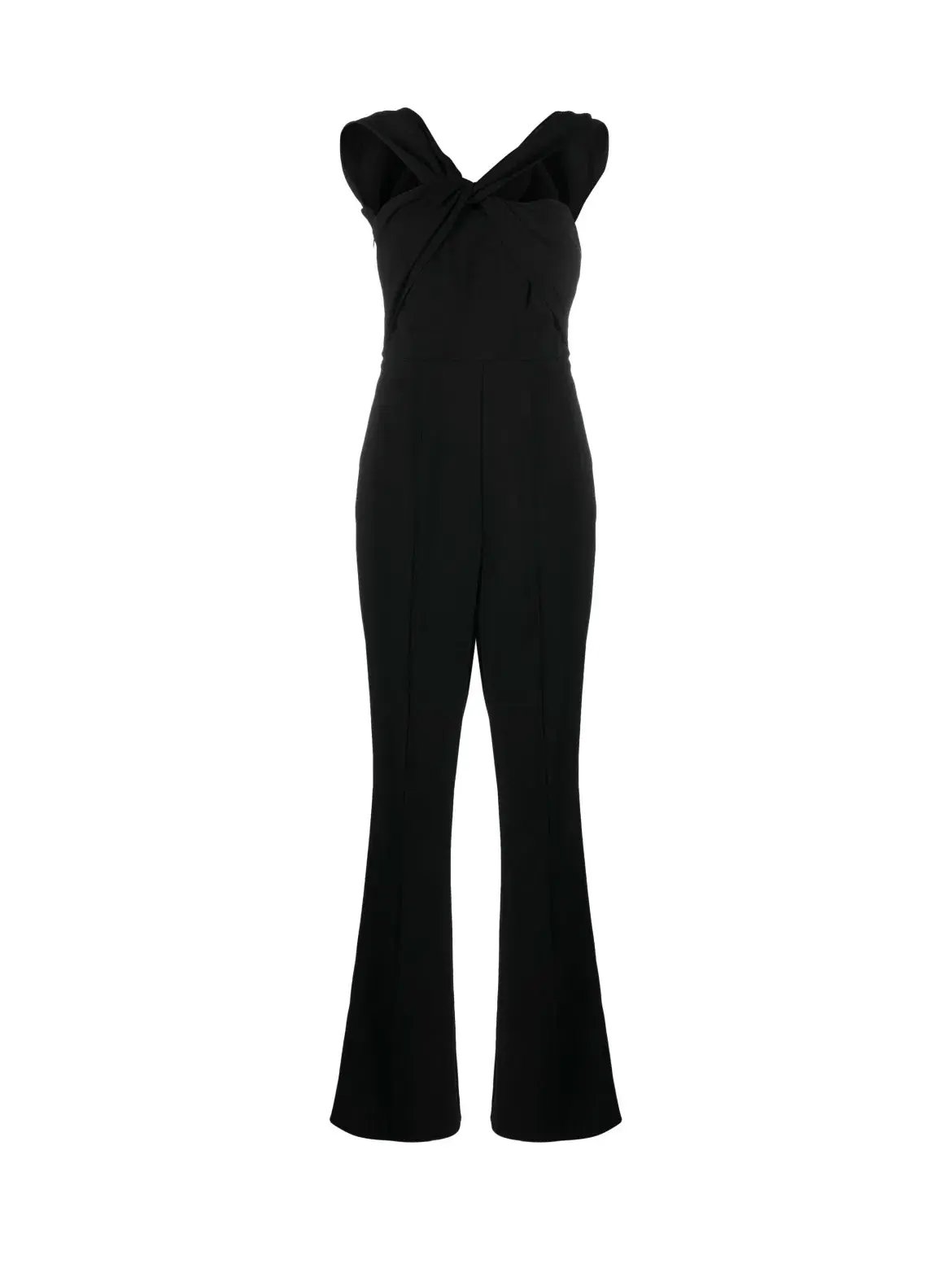 Roland Mouret Asymmetric Twist Stretch Cady Jumpsuit Size 8 photo 4