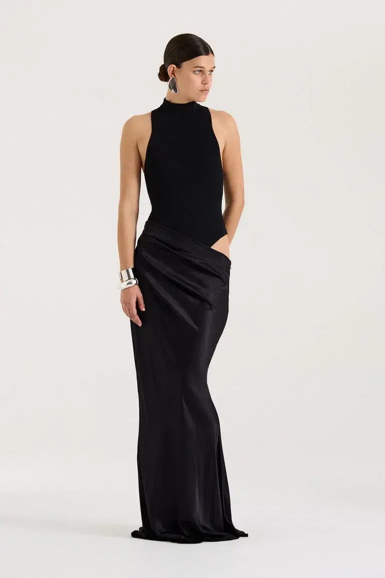 Henne Soraia Maxi Dress Black Size 8 photo 2