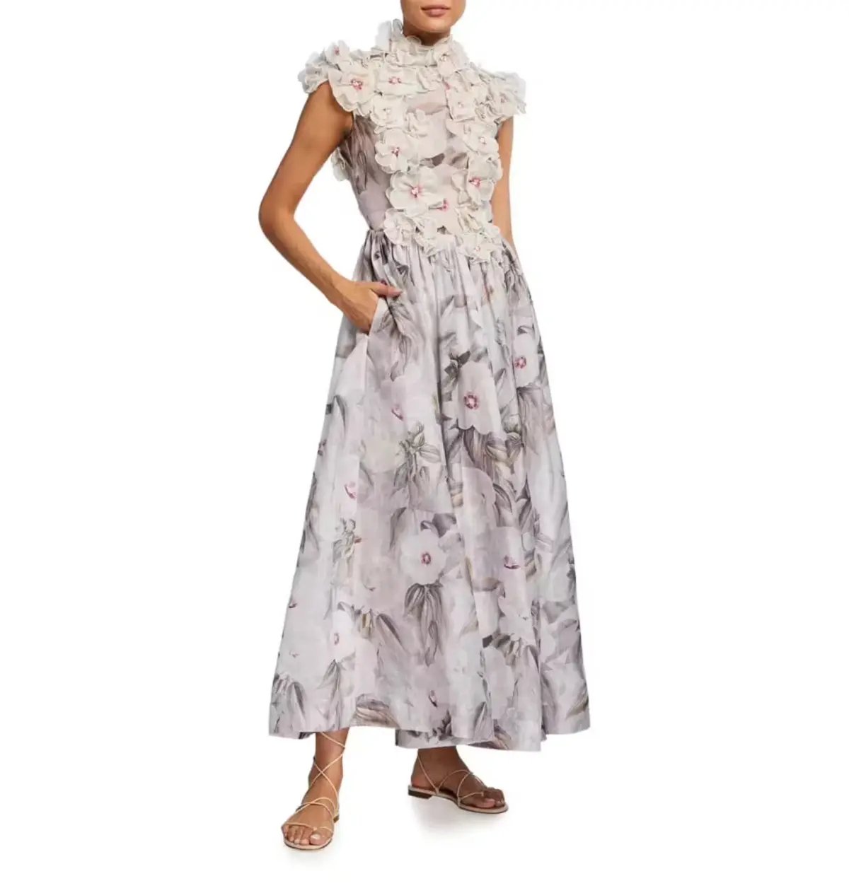 Zimmermann Botanica Gown Rose Mallow Size 0 / AU 8 photo 2