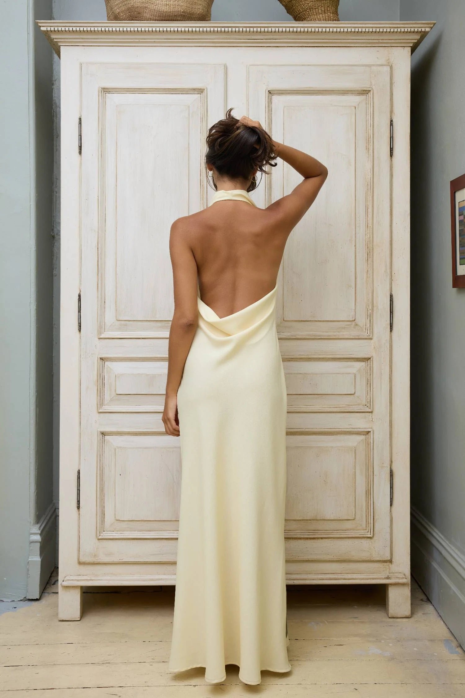 WITH HARPER LU COWL SLIP DRESS - IRIS FLORAL photo 7