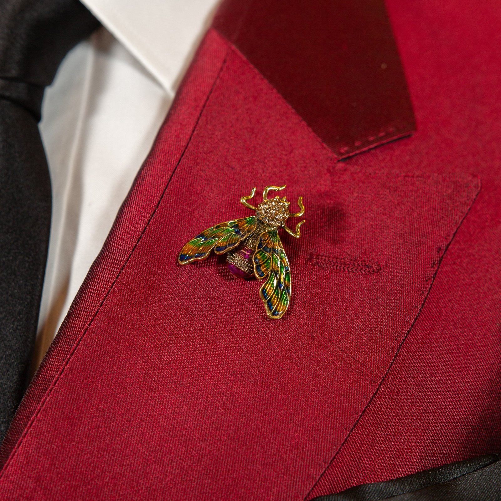 Morris Moth Pin Green/Indigo photo 2