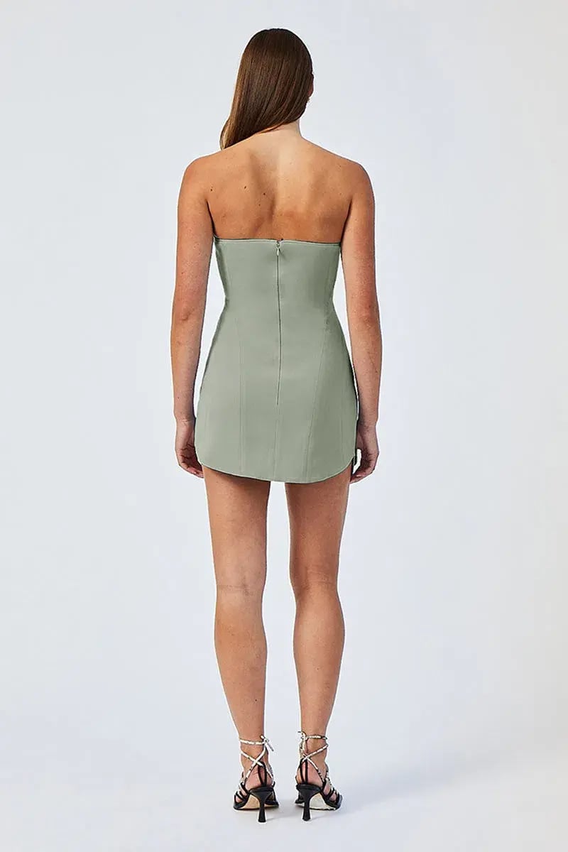Suboo Remi Corset Mini Dress  Sage Size M / Au 10 photo 2