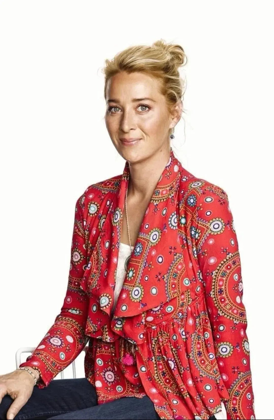 Tigerlily Universe Gypsea Red Wrap Jacket Size 8 photo 2