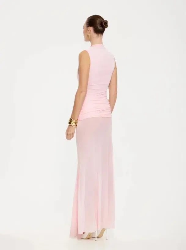Effie Kats Roza Maxi Dress Petal Pink Size AU 10 photo 2