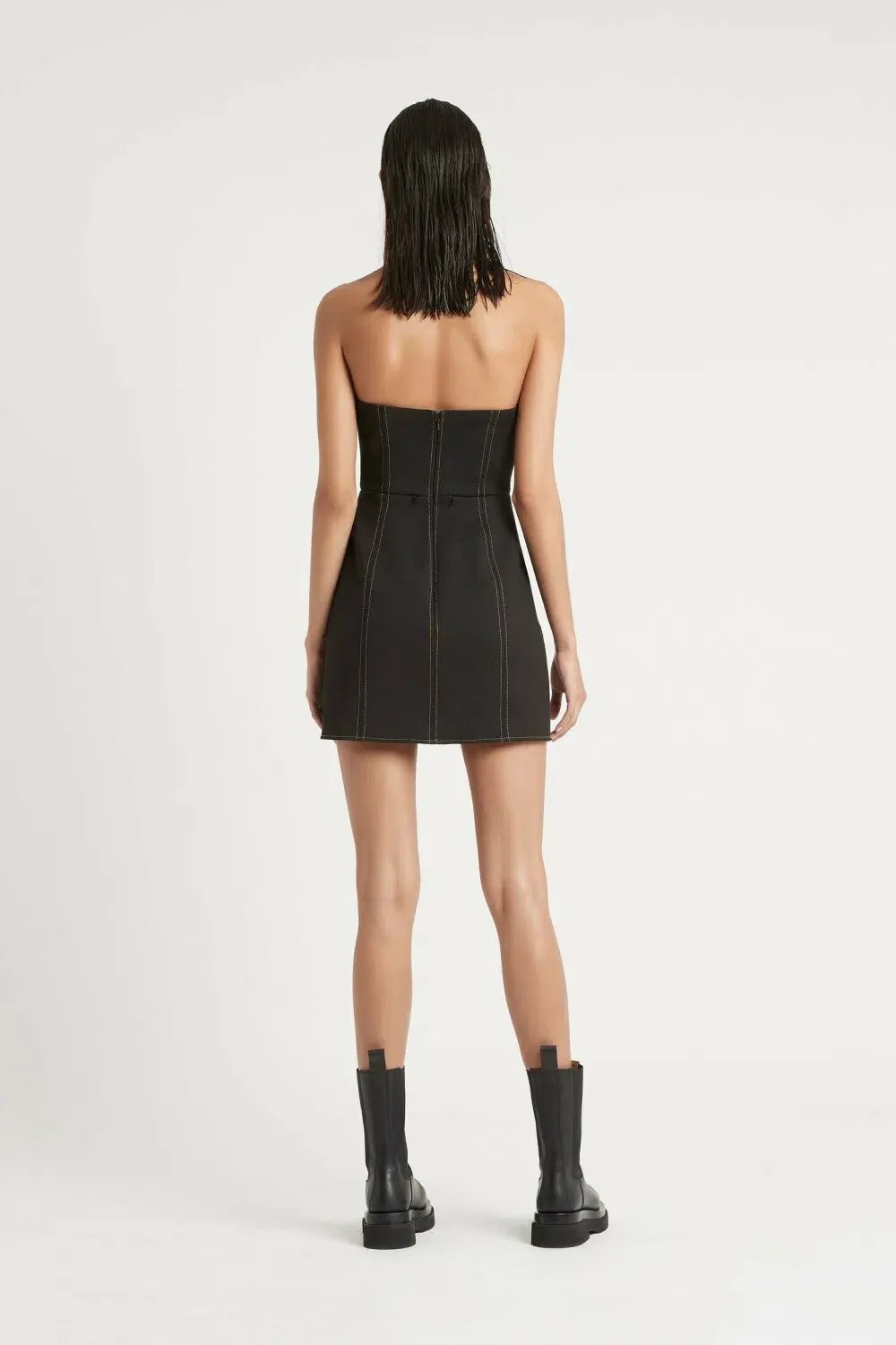 Sir the Label Andre Mini Dress Black Size 8 photo 2